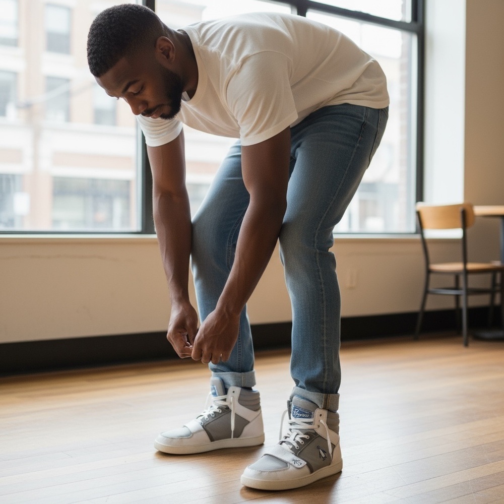 Original Penguin Stylish Gray and White Sneakers